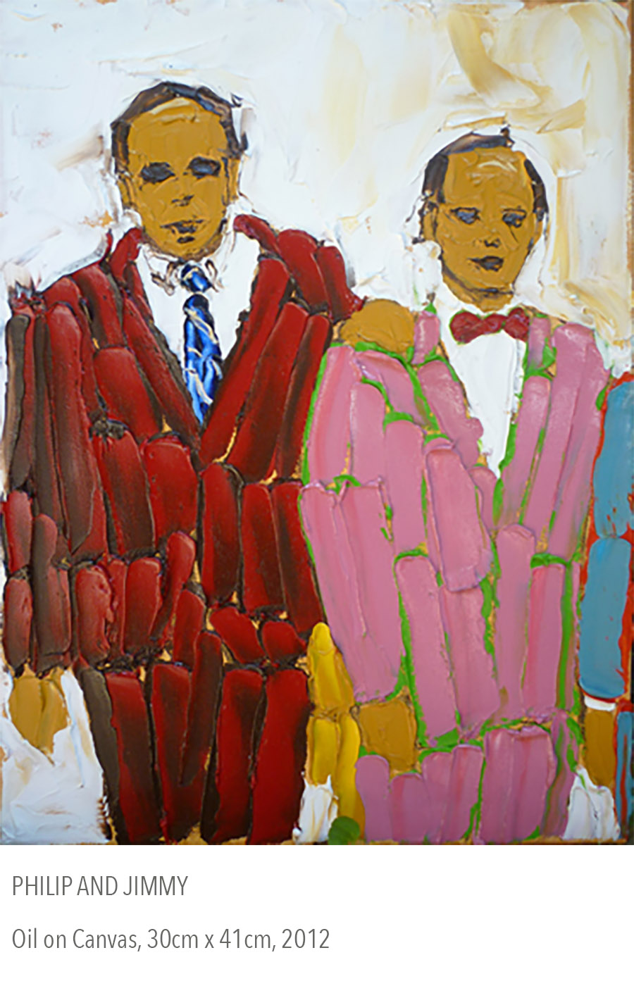2012 oil painting called Philip and Jimmy